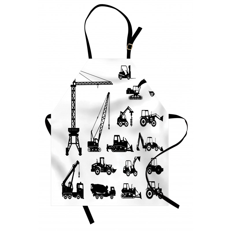 Black Trucks Set Apron