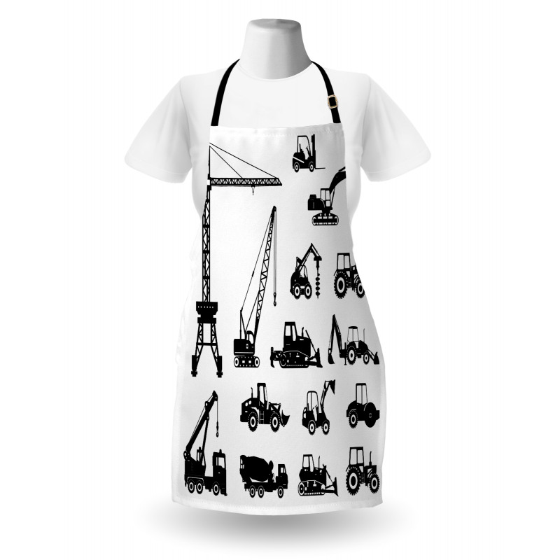 Black Trucks Set Apron