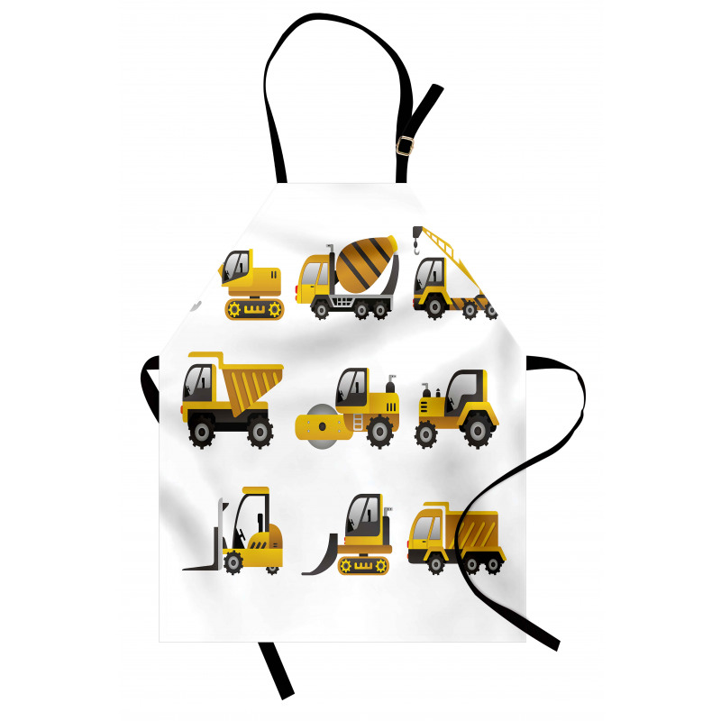 Big Vehicles Art Apron