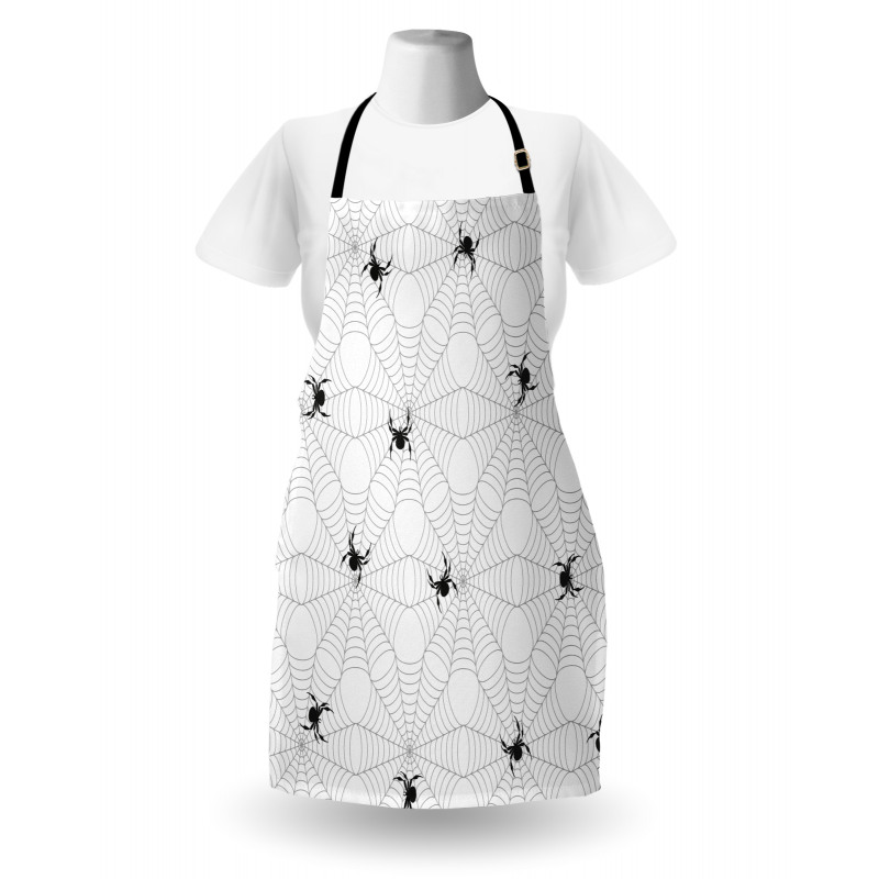 Black Insect Network Apron