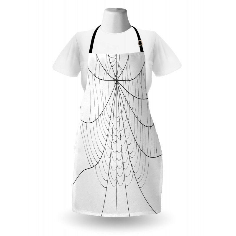 Monochrome Cobweb Apron