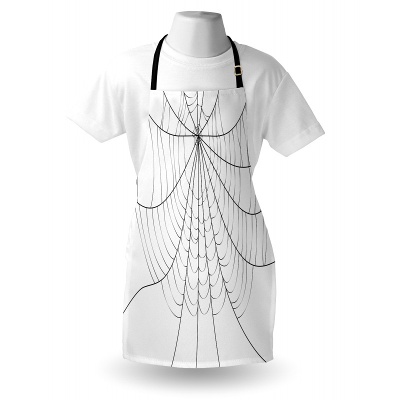 Monochrome Cobweb Apron