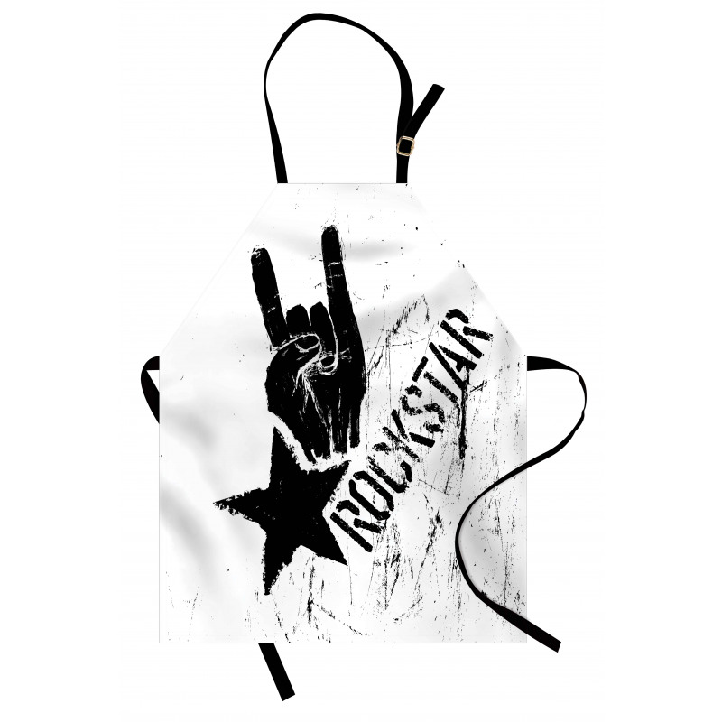 Grunge Effect Hand Star Apron