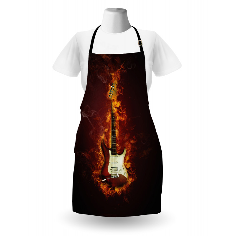 Instrument in Flames Apron