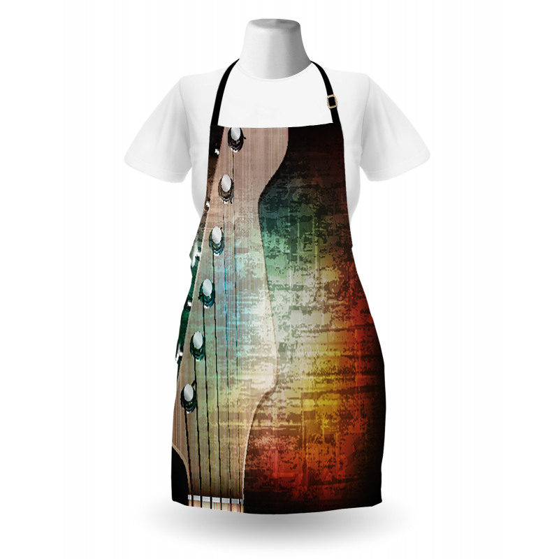 Grunge Retro Tuning Pegs Apron