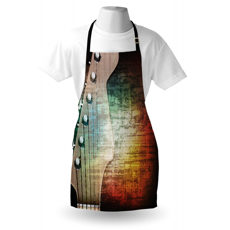 Grunge Retro Tuning Pegs Apron