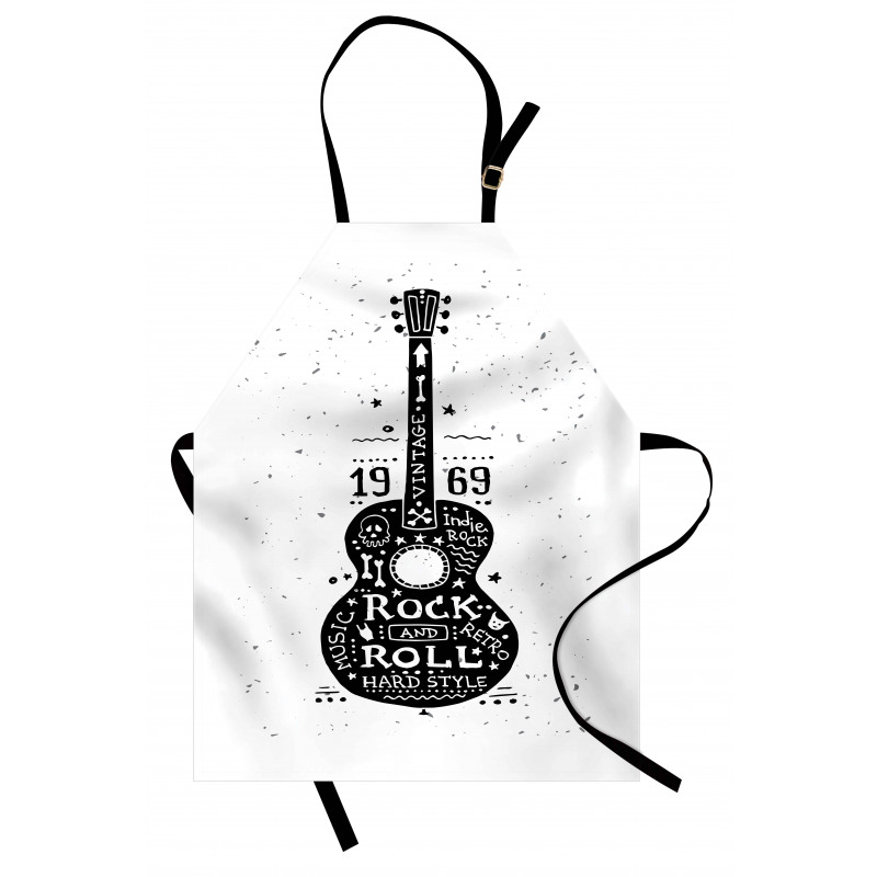 Grunge Look Rock 'n' Roll Apron