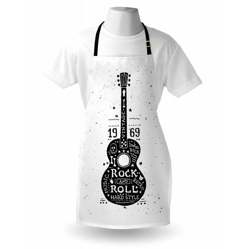 Grunge Look Rock 'n' Roll Apron