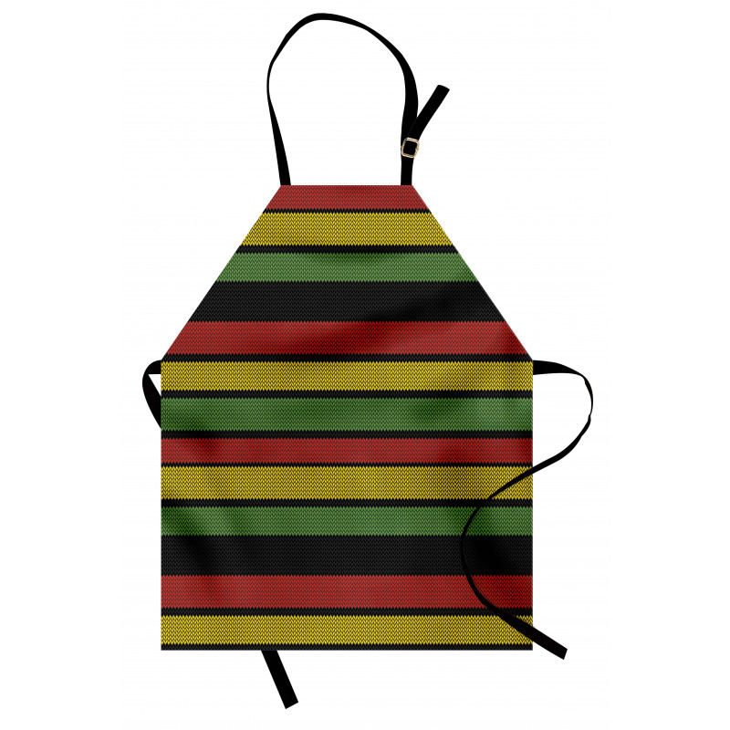 Knitted Rasta Lines Apron