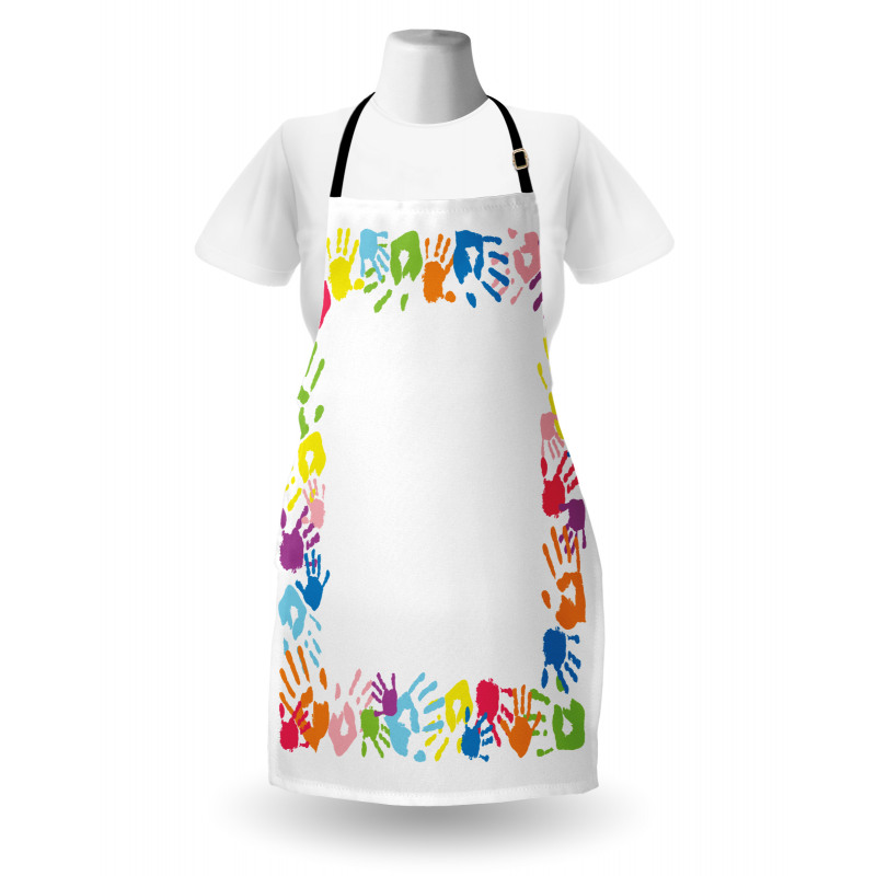 Colorful Handprints Apron