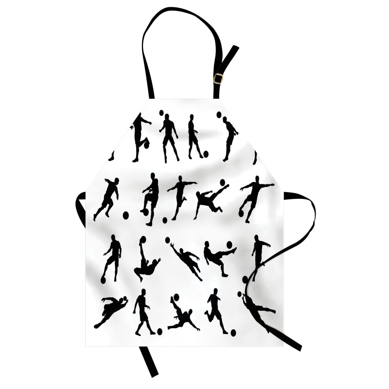 Football Silhouettes Apron