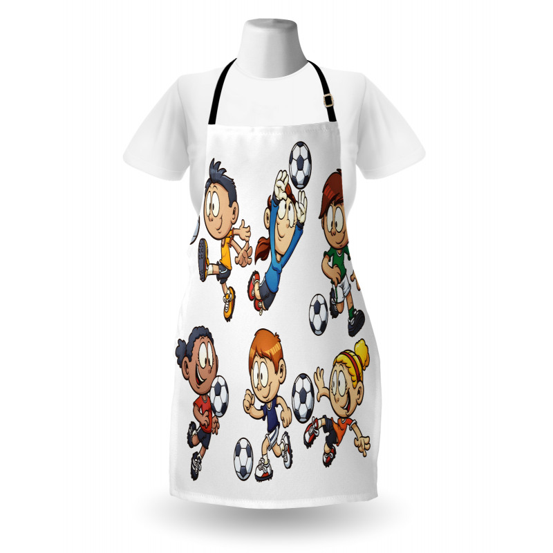 Cartoon Kids Playing Apron