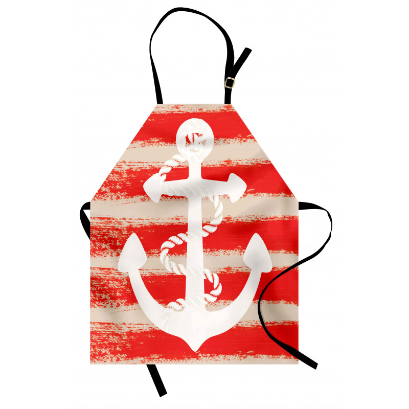 Rope Stripes Nautical Apron