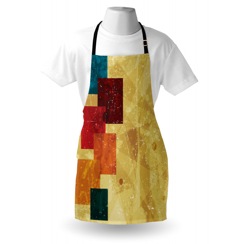 Grunge Squares Apron