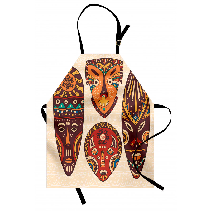 Indigenous Folk Mask Graphic Apron
