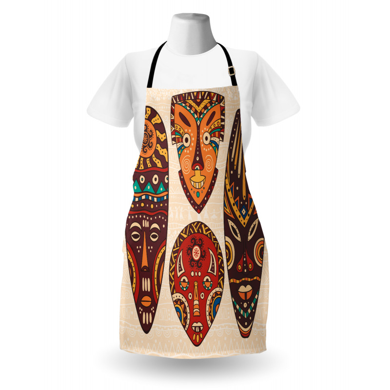 Indigenous Folk Mask Graphic Apron