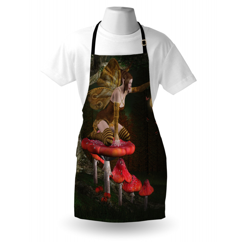 Mythical Fairy Mushroom Apron