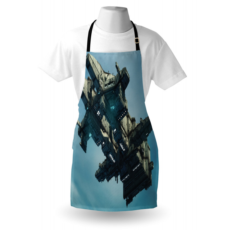 Sci Fi Alien Ship UFO Apron