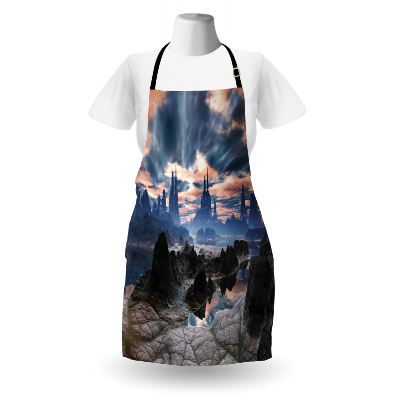 Rock Towers Alien World Apron