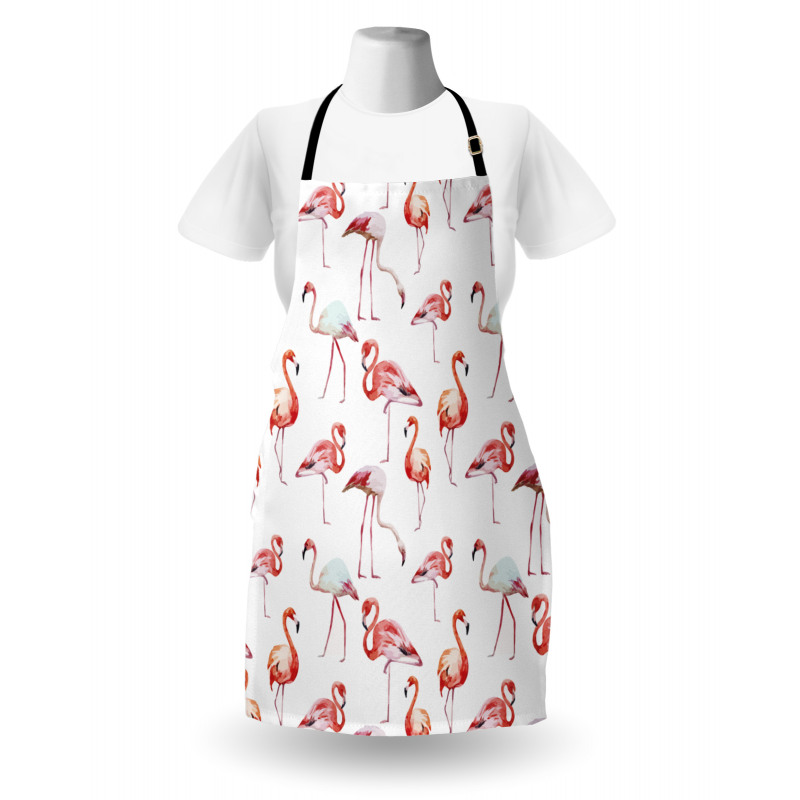 Exotic Birds Pattern Apron