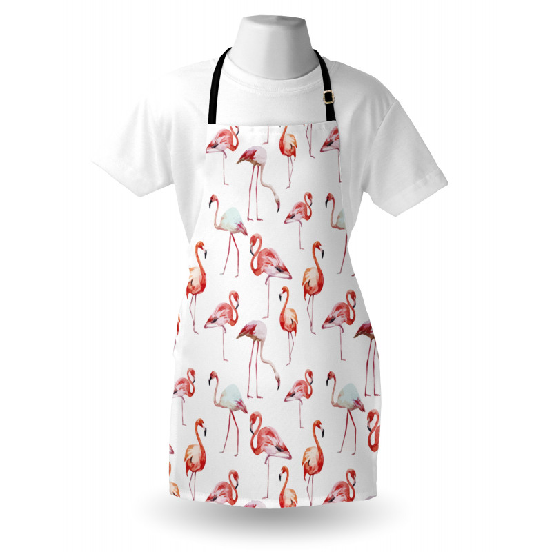 Exotic Birds Pattern Apron