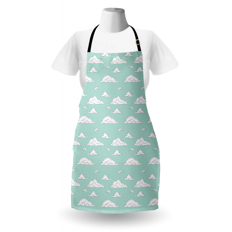 White Fluffy Clouds Apron