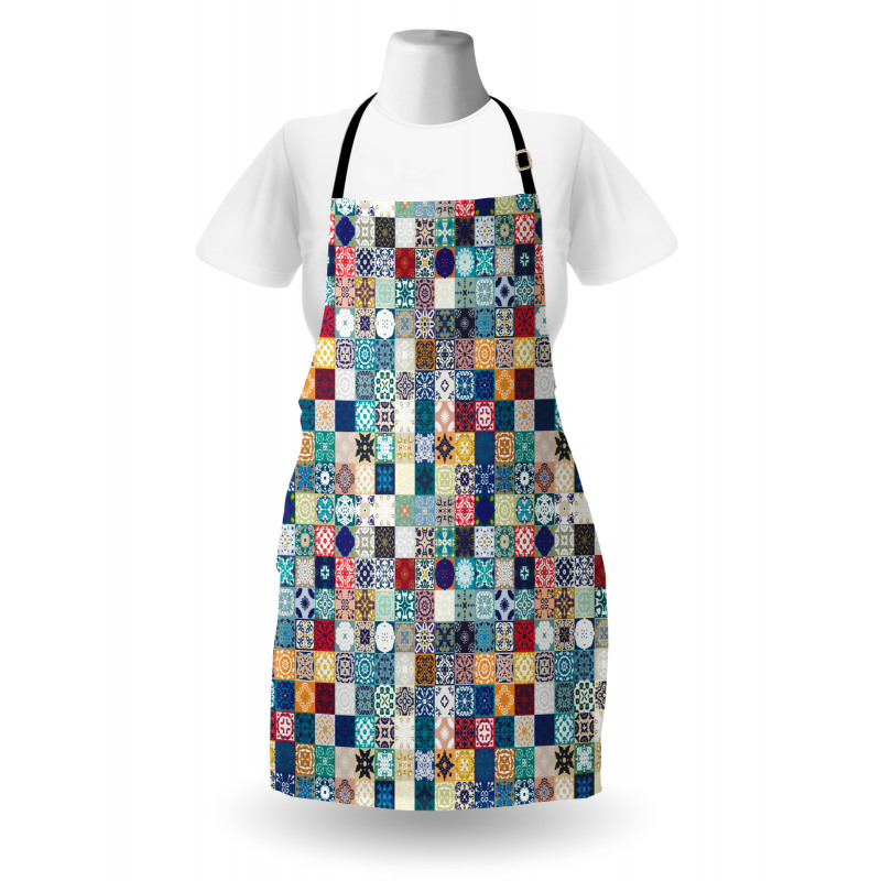 Ornate Patchwork Motif Apron