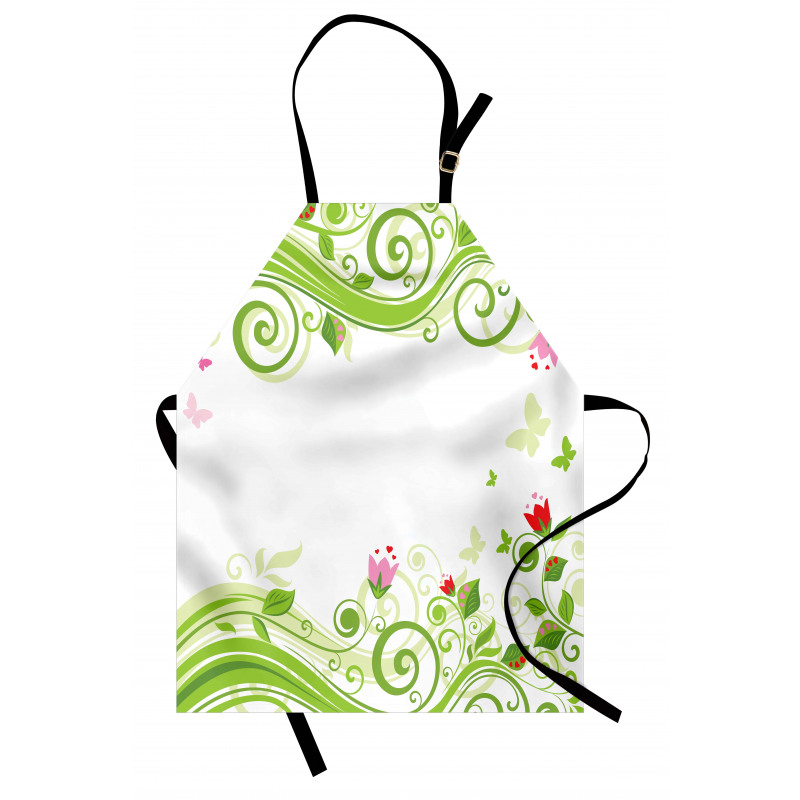 Blossoming Stripes Apron