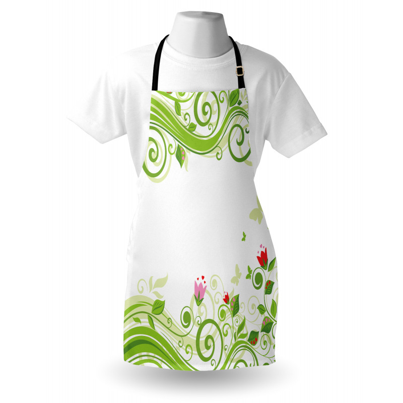 Blossoming Stripes Apron