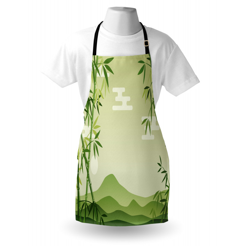 Japanese Bamboo Tree Apron