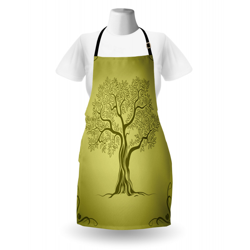 Olive Tree Pattern Apron