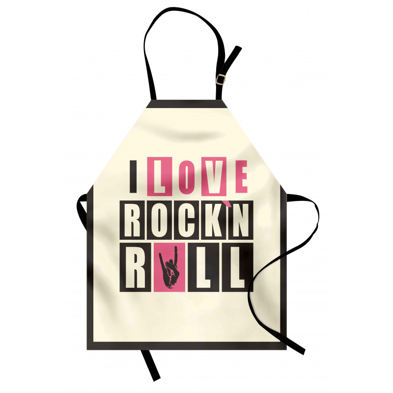 Retro Slogan Grunge Apron