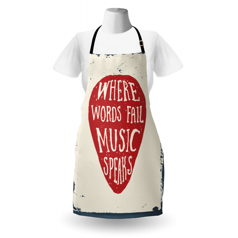 Musical Slogan Pick Apron