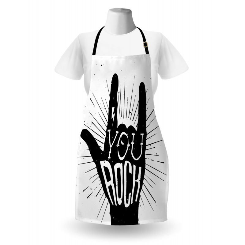 You Rock Words Art Apron