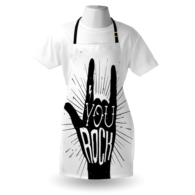 You Rock Words Art Apron