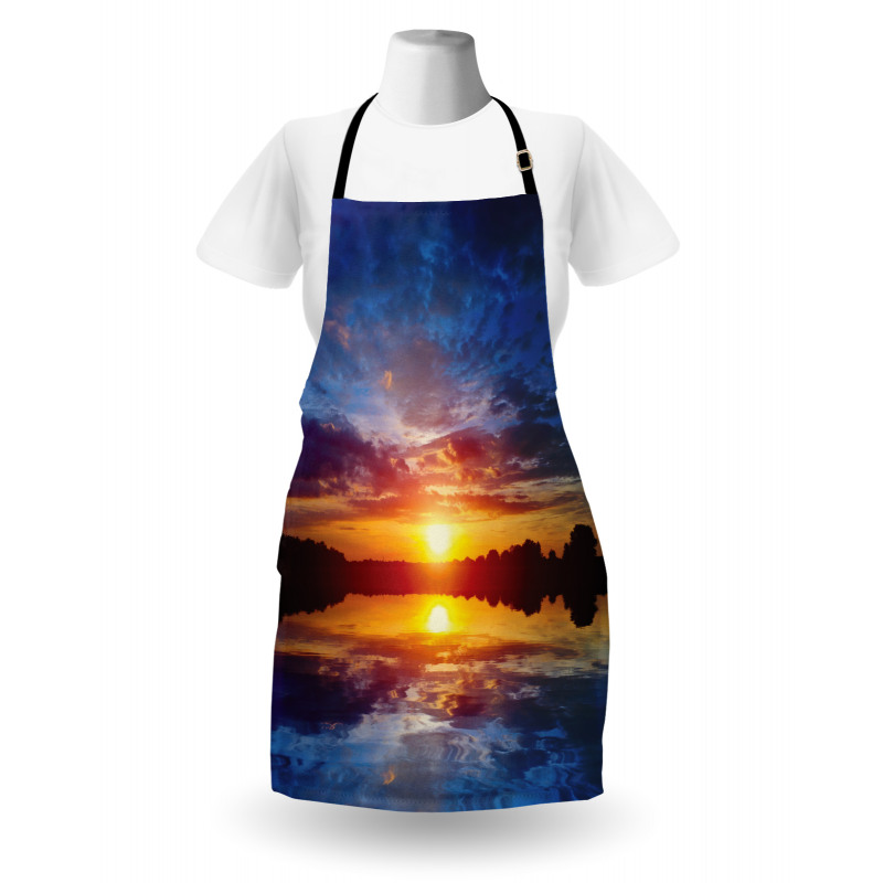 Dreamy Sunset Scenery Apron