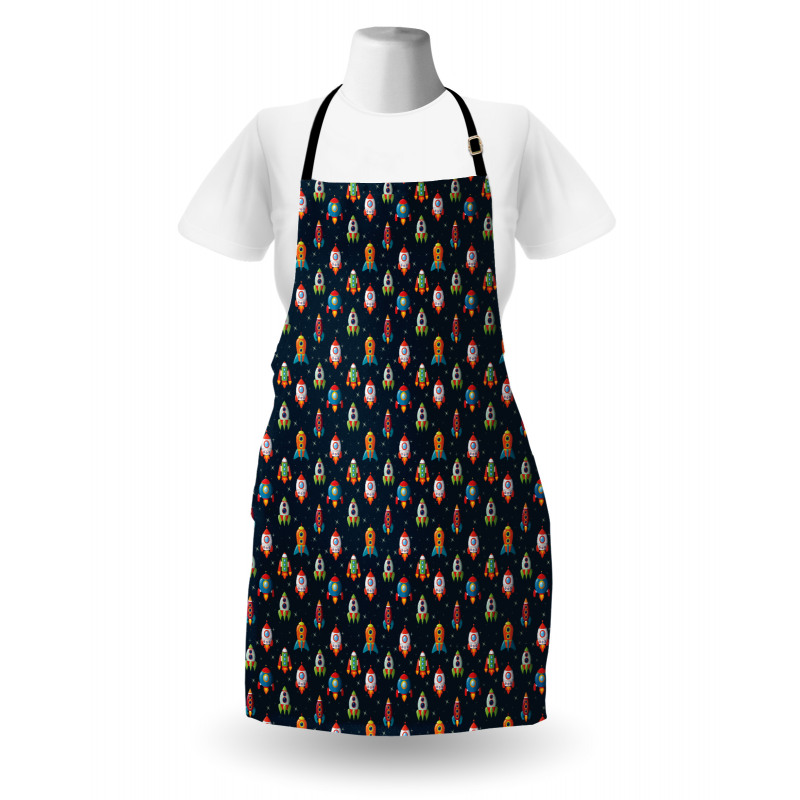 Cartoon Style Space Apron