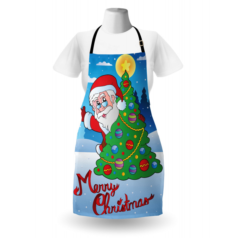 Tree Snowy Forest Apron