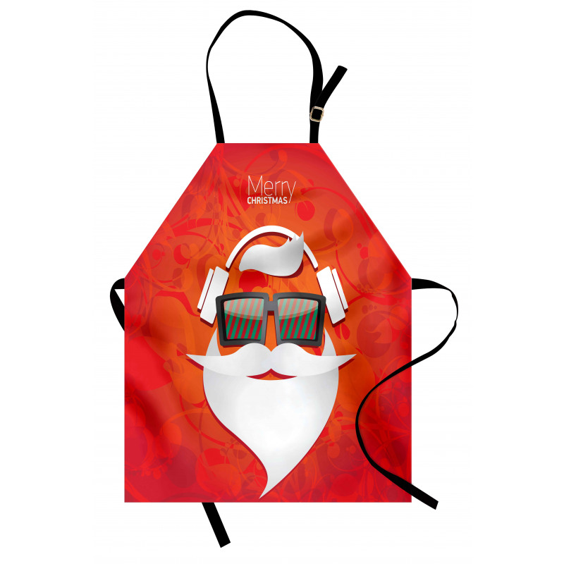 Hipster Glasses Earphones Apron