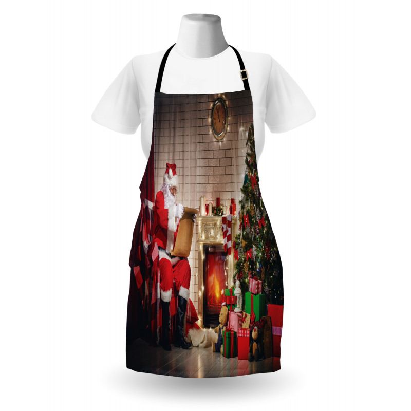 Santa Reading Letter Home Apron