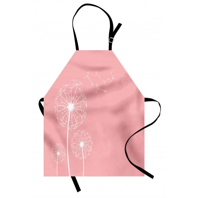 Sketch Style Flowers Apron