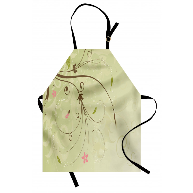 Swirls Lines Petal Apron