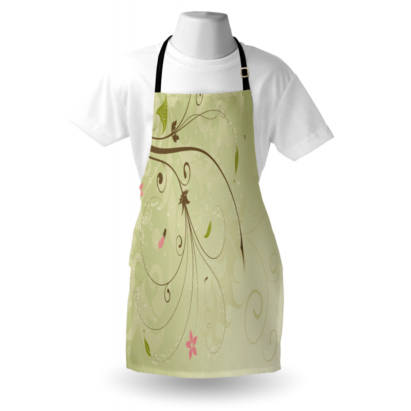 Swirls Lines Petal Apron