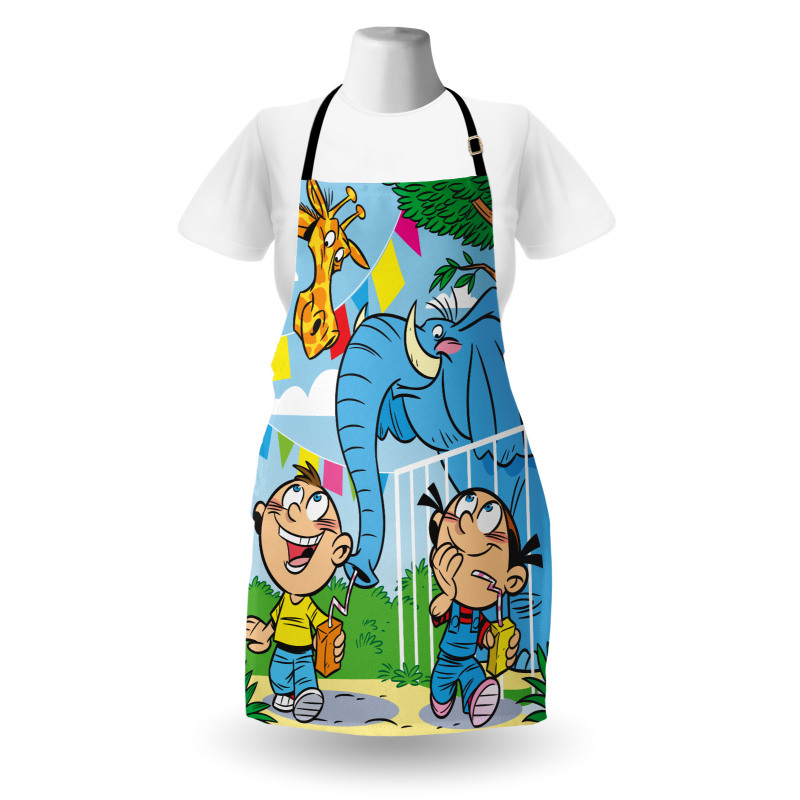 Mischievous Elephant Boy Apron