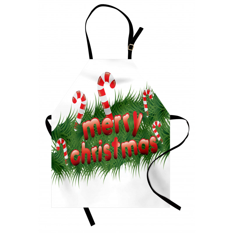 Candy Canes Garland Apron