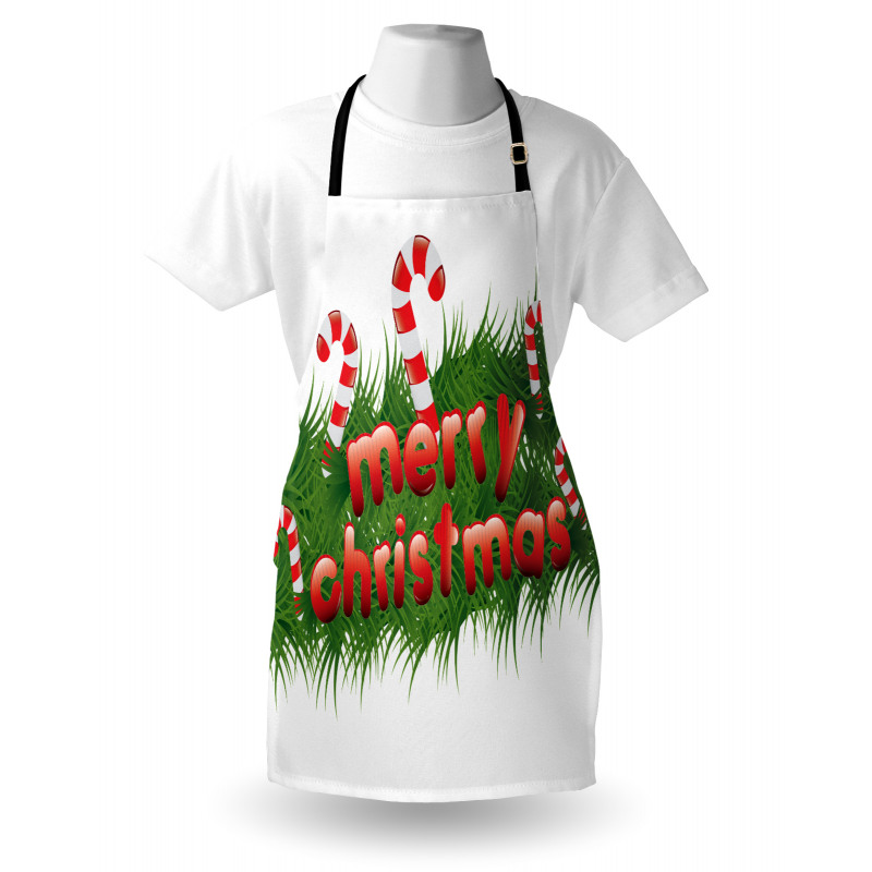 Candy Canes Garland Apron