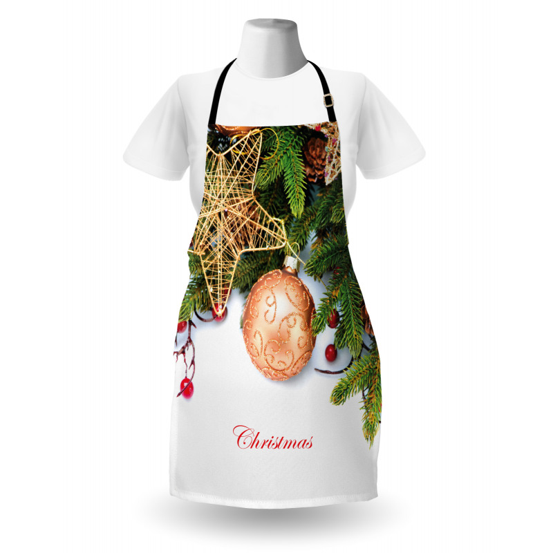 Holly Berries Star Apron