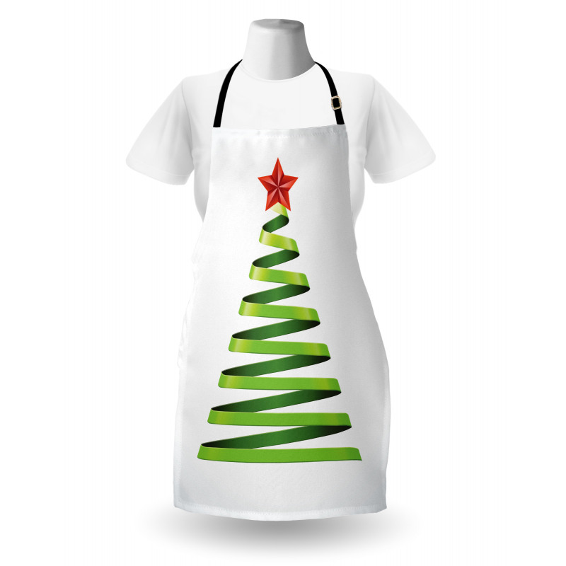 Ribbon Tree New Year Apron