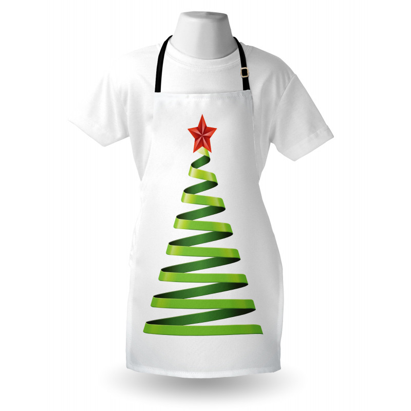 Ribbon Tree New Year Apron