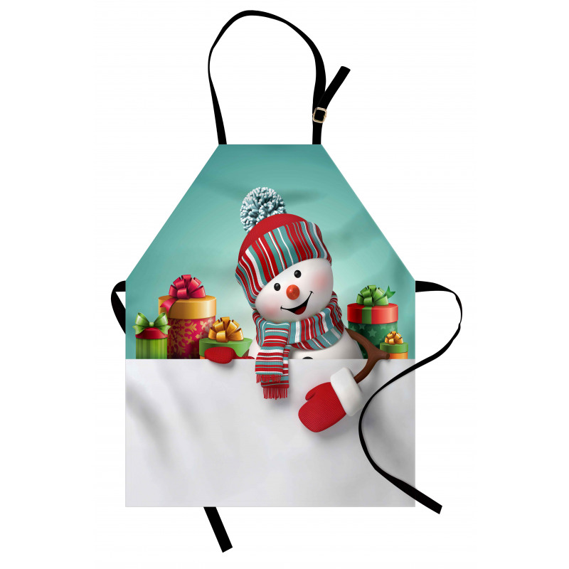 Snowman and Boxes Apron